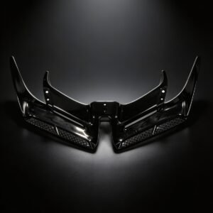 black aerodynamic winglets gloss finish